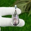 925 Silver Natural Star Amethyst Bezel Daughter Artisan Unique Elegant Pendant