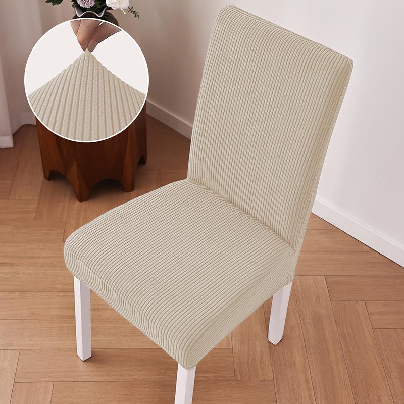 1PC Jacquard Chair Covers Elastic Universal Dining Chair Slipcover Durable Kitchen Seat Slipcover for Banquet Restaurant Wedding