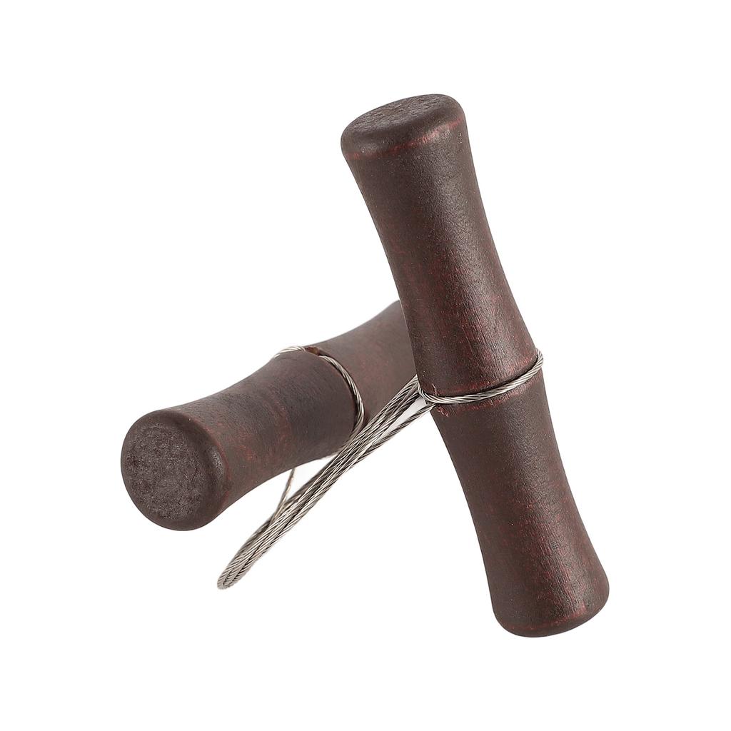 Wire Clay Cutter Stainless Steel Wire Wooden Handle Pottery Mud Cutter for Cheese Dough Ceramics