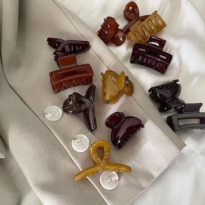 Exquisite kreuzförmige kleine Krallenclips Kleine Clips Kopfschmuck Seitliche kleine Haarspangen Hinterkopf-Krallenclips Pony Haarklammern Top-Clips