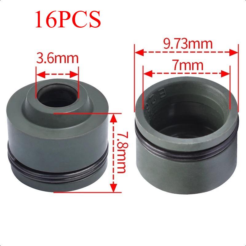 16pc 3.5mm 4mm 4.5mm 5mm 6mm Motorcycle Engine Intake Exhaust Valve Stem Oil Seal for Honda for Kawasiki for Suzuki for Yamaha 3.5mm 16pcs