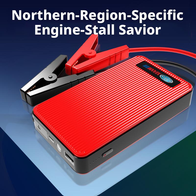 Car Emergency Jump Starter 12V Power Bank, Motorcycle Vehicle Starter Battery Booster Rescue Jump Starter Tool.