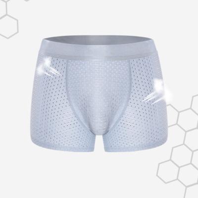 Pánské boxerky s push-up efektem na hýždě Jednobarevné šortky s falešnými hýžděmi Polstrovaný vylepšovač boků a hýždí Prodyšné síťované spodní prádlo