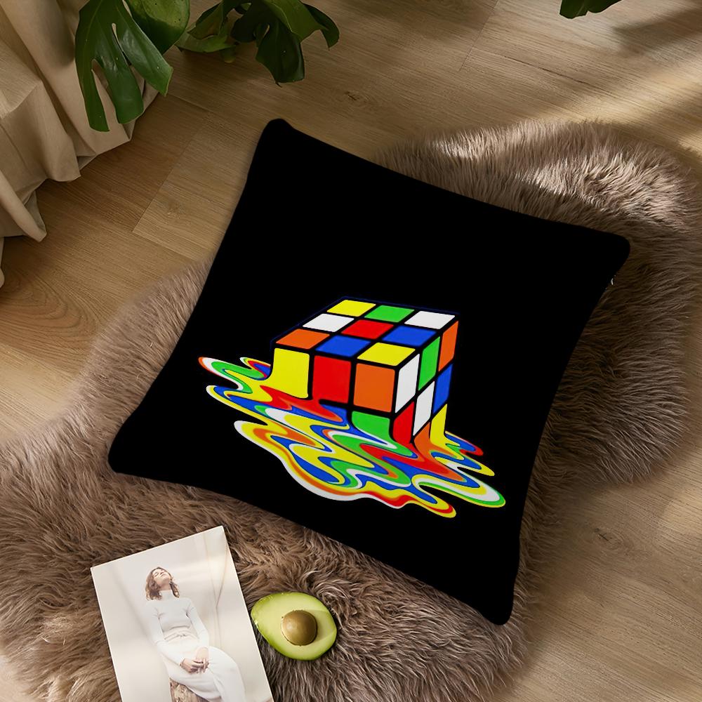 

Наволочка для подушки Game R-Rubik C-Cube, акцент для гостиной, поддержка спинки дивана, квадратный диван, компаньон для спокойного сна 40x40CM(16x16in)