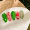 YITU Cable Knit Hat & Nail Art Stickers - Delicate Self-Adhesive Designs (YT4427)