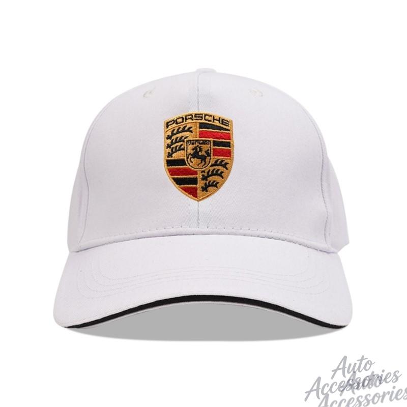 Embroidery Car Logo Snapback Baseball Cap Adjustable Casual Hat Sticker For Porsche 918 Taycan Panamera Cayenne Boxster Cayman