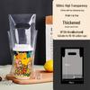 Transparent Disposable Drink Bag with Handle for Single or Double Cups