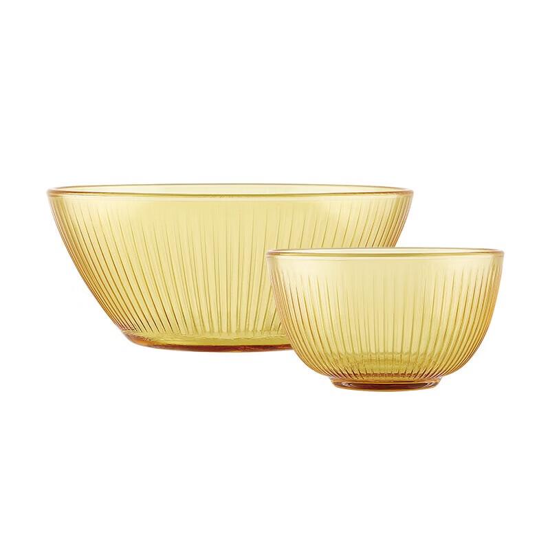 

VISIONS Jingzun Amber Glass 2-Piece Tableware Set
