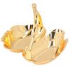 Jewelry Tray Elegant Swan Zinc Alloy Simple Lines Fine Plating Glossy Durable Fadeless Widely Used