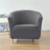 Jacquard Club Chair Slipcover Polar Fleece Barrel Tub Chair Covers Stretch Armchair Sofa Cover Living Room Furniture Protector