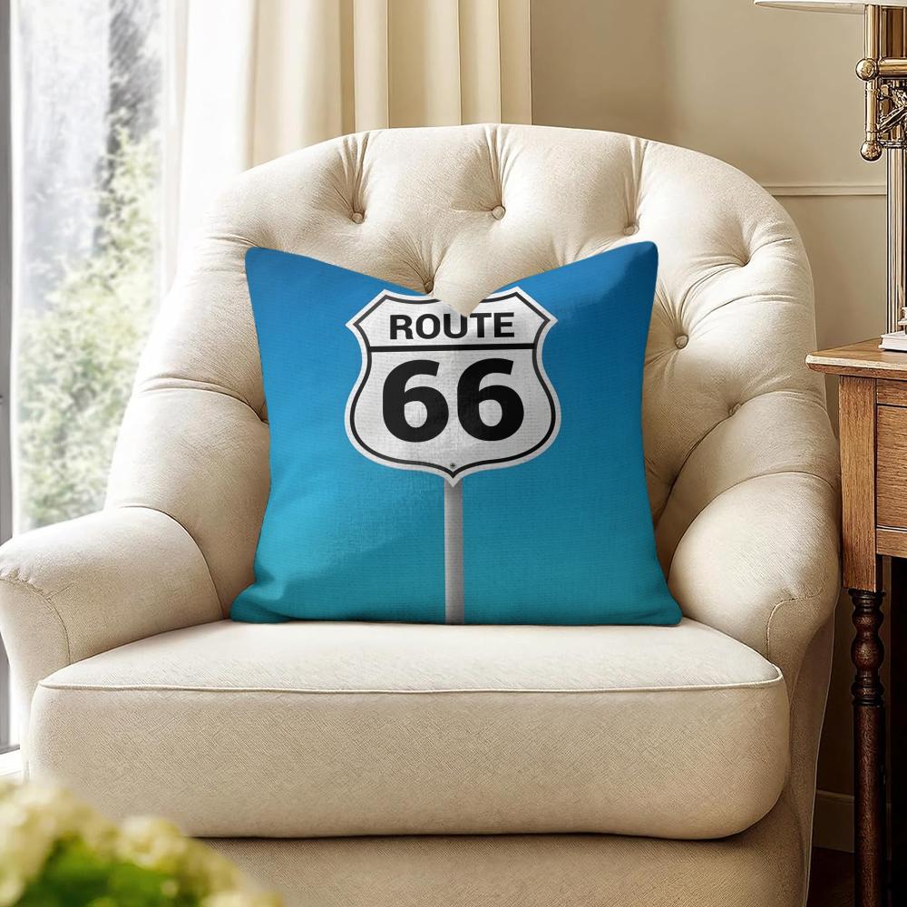 RRoute Retro Cushion Cover Natural Linen Organic Fabric DoubleSided Printing Couch Pillow Covers Home Decor