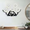 Wrought Wall Mounted Towel Holder - Large Capacity Decorative Roll for Kitchen, Bathroom, Room