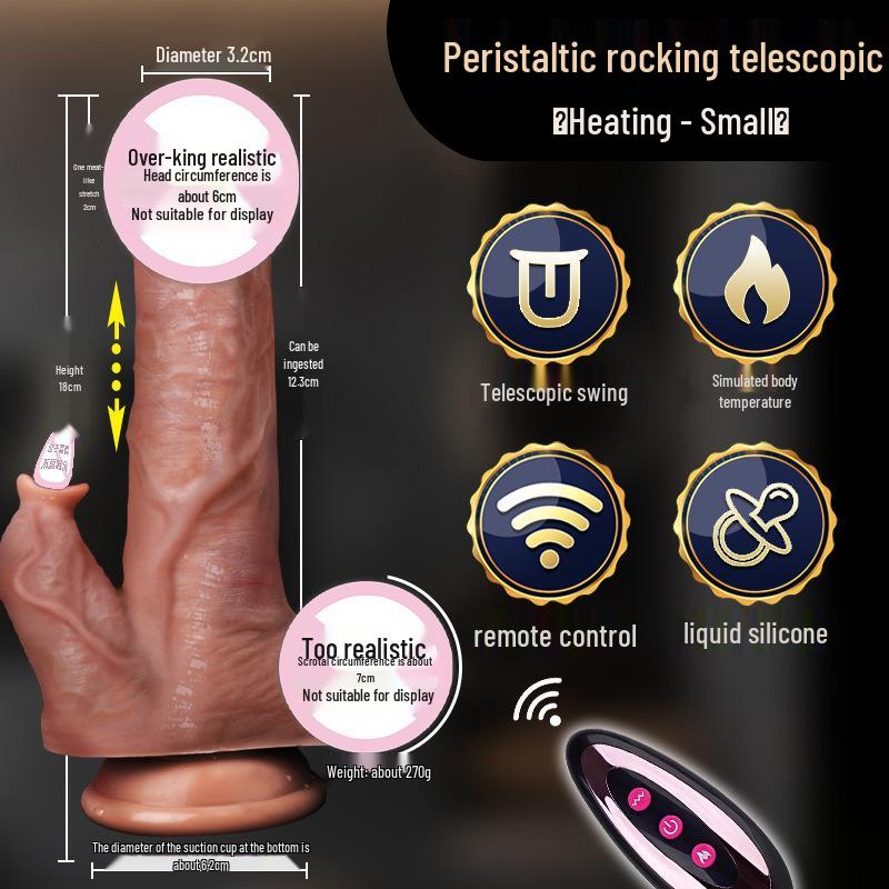 Mu Huan Silicone Vibrating Heating Dildo - High Simulation, Extendable, Adult Erotic Toy (30-Pack)