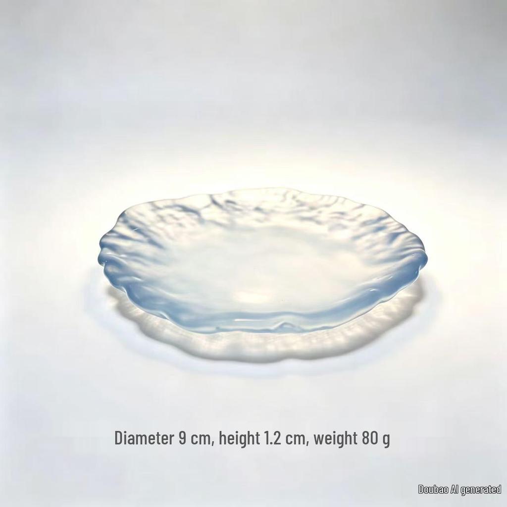 Glacier Glass Dessert & Snack Plate Set