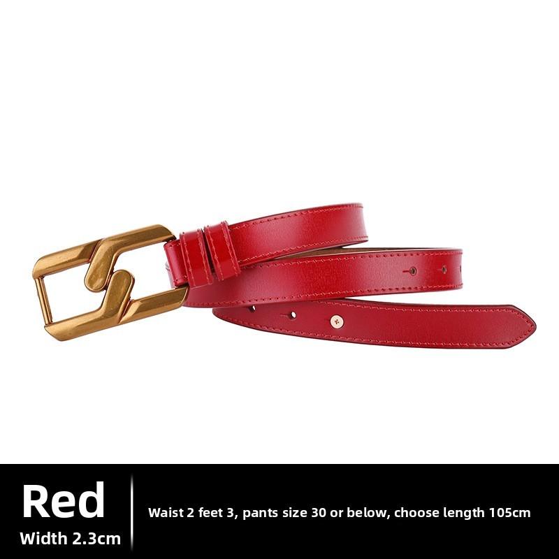 Leather Belt Waist With Metal Buckle And Stylish Flowing Design For Outfits