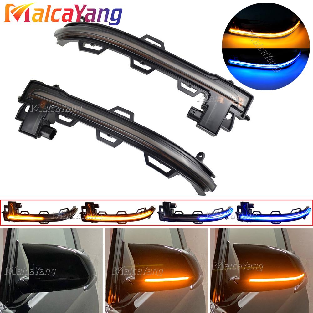 Per BMW X3 F25 X4 F26 X5 F15 X6 F16 2014-2018 Luce Lampeggiante Dinamica a LED Specchietto Laterale Fumé Indicatore di Direzione Sequenziale