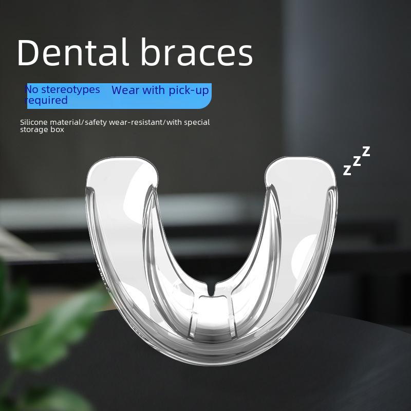 Adult Teeth Corrector Silicone Retainer for Buck Teeth, Night Use, Anti-Grinding, Unisex