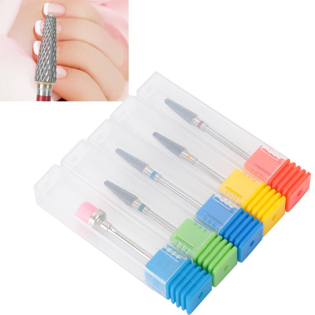 Nail Art Drill Bit Manicure Polishing Grinding Head Tungsten Steel Nail Polisher Accessory