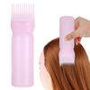 Barber Shampoo Bottle 120ml High-Density Plastic Hair Dye Applicator with Comb Scalp Massage Portable Salon Essential