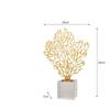 Ornamento Creativo in Vetro Albero Dorato Vuoto Albero Metallico Fortunato Statuette Decorative Corallo di Cristallo Statuetta Decorazione per la Casa Accessor