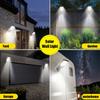 Intelligent LED solar light outdoor sensing wall light 3-mode light control decorative garden safety lighting suitable for courtyards and villas