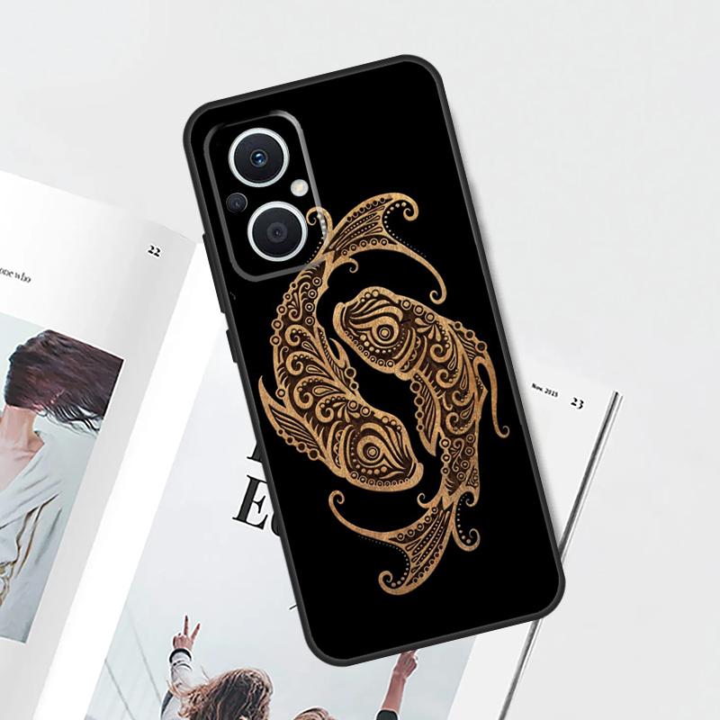 Zodiac Signs Case For OPPO Reno 15F 14F 11 F 12 13 14 10 15 Pro 7 8 Lite OPPO Find X5 X6 X8 X9 Pro Cover