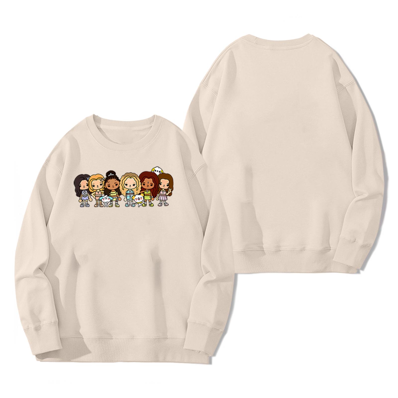 

Женский модный и повседневный пуловер с длинным рукавом и принтом M