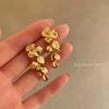 Golden Flower Tassel Earrings: Light Luxury, Retro Style for Women (2025 Hot-Selling)