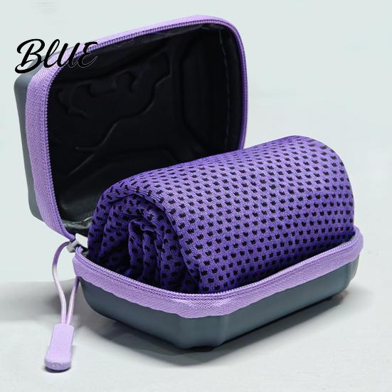 Asciugamano Rinfrescante per Esercizio 1/5 Pezzi con Custodia Asciugatura Rapida Assorbente Ghiaccio per Corsa Collo e Viso Traspirante Fresco Sport Palestra Yoga Sport