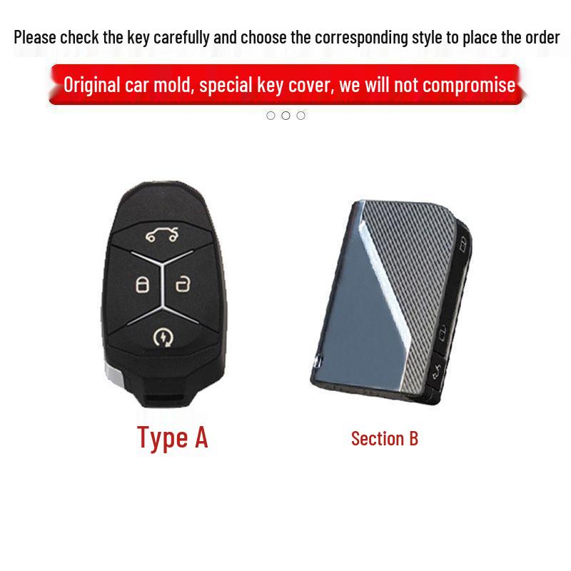 

Metal & Soft Rubber Full Coverage Key Case for Lynk & Co 01-09 Models