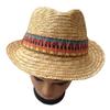 Korean Straw Top Hat, Papyrus Rainbow Top Hat, Men'S And Women'S Summer Straw Hat, Jazz Hat In Stock