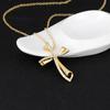 Elegant Cross Pendant Prayer Necklace Gift Shiny Rhinestone Women's Jewelry