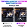Sticker Tesla 2Pcs Car Door Projector Lamps Welcome Lights Accessories For Tesla Model 3 Highland 2023  S  X Y