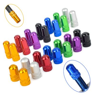 4/8pcs Aluminum Oy Bicycle Tire Presta Valve Caps Bike Covered Protector MTB Road Tyre Dustproof AV/FV Valve Bike Accessories