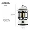 Camping Lamp Outdoor Retro Lantern Torch LED Light Retro Hanging Lamp Rechargeable Portable Campsite Light Tent Emergency Light Christmas Lighting