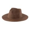 Women's Jazz Straw Hat with Wide Brim - European & American Style Panama Sunshade Fedora