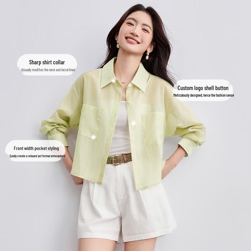 Shangdu Bila Women's Lyocell Summer Tie-Waist Shirt