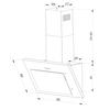 Okap kuchenny kominowy 60 cm Berdsen BT-215 czarny