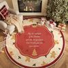 Christmas Wind Carpet Round Living Room Holiday Atmosphere Layout Floor Mat Winter Bedroom Bedside Floor Mat