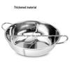 Stainless Steel Double-Flavor Hot Pot for Home and Restaurant - Induction Compatible Cookware Gift