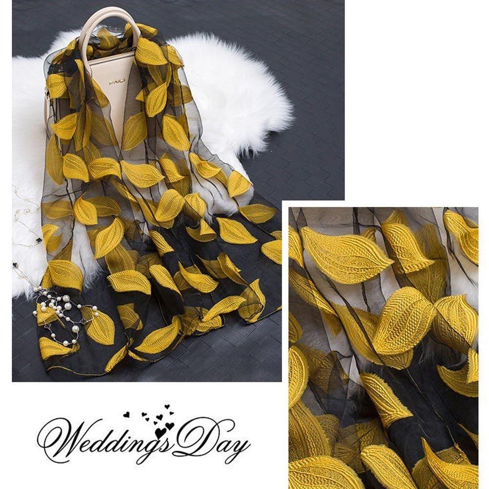 Soft Silk Scarf Organza Gauze Sheer Wrap Summer Shawls  Women