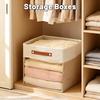 Storage Box Multi,functional Transparent Miscellaneous Toy Storage Box Home Large Capacity Folding Clothes Quilt Sorting Box