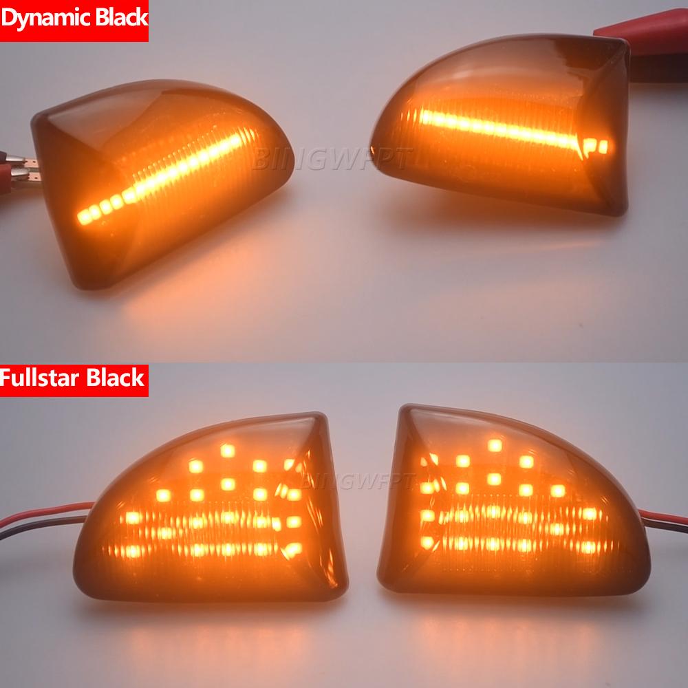 Dynamic Car Blinker Side Mirror Marker Turn Signal Lights Lamp Accessories For Smart Fortwo 451 MK1 MKII 2007-2015