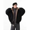 Trendy Reversible Men's Faux Rabbit Fur Cotton Jacket - Warm Hooded Winter Coat