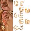 24 Pcs Gold Silver Hair Braids Dreadlock Non-Piercing Ear Clip Beard Beads Cuffs Clip Hair Accessories Styling Fashion Jewelry Gift Toos for Women