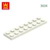 Non-Toxic 44Pcs/Lot 3034 2X8 Foundation Board Building Blocks Moc Basic Components Part Compatible With Bricks Children Toy Gift Box