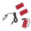 Battery Elimination Wire USB 5V To 4.5V Power Supply Adapter Cord for LED Light Tool Compatibility with 3pc 1.5V LR20