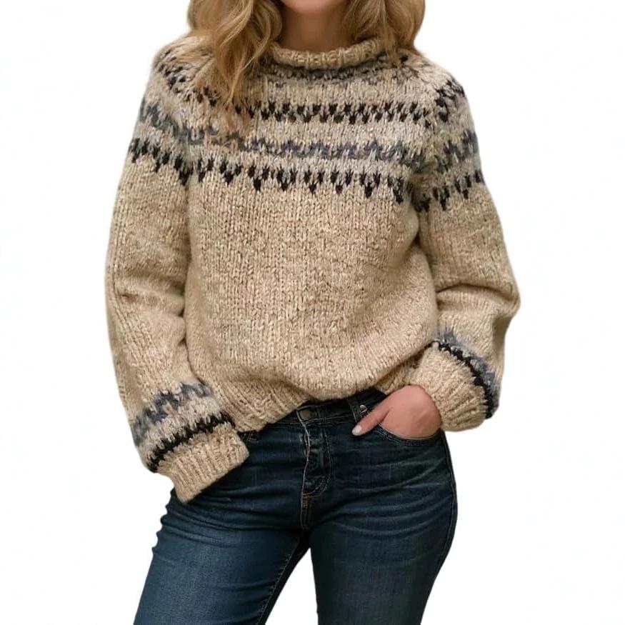 2026 Women's Color Block Knitwear: Fashionable, Sweet, Casual, and Comfortable Sweater Top