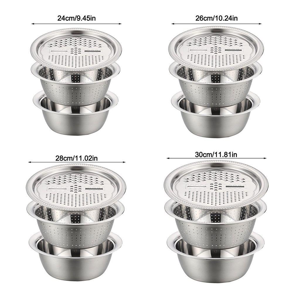 Multifunctional Potato Grater 3in1 Potato Slicer Gifts Draining Basket