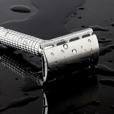 Men's Razor&6Cr13 Blade Stainless Steel Manual Razor Manual Shaver Straight Edge Stainless Steel Sharp Razor Folding Shaving